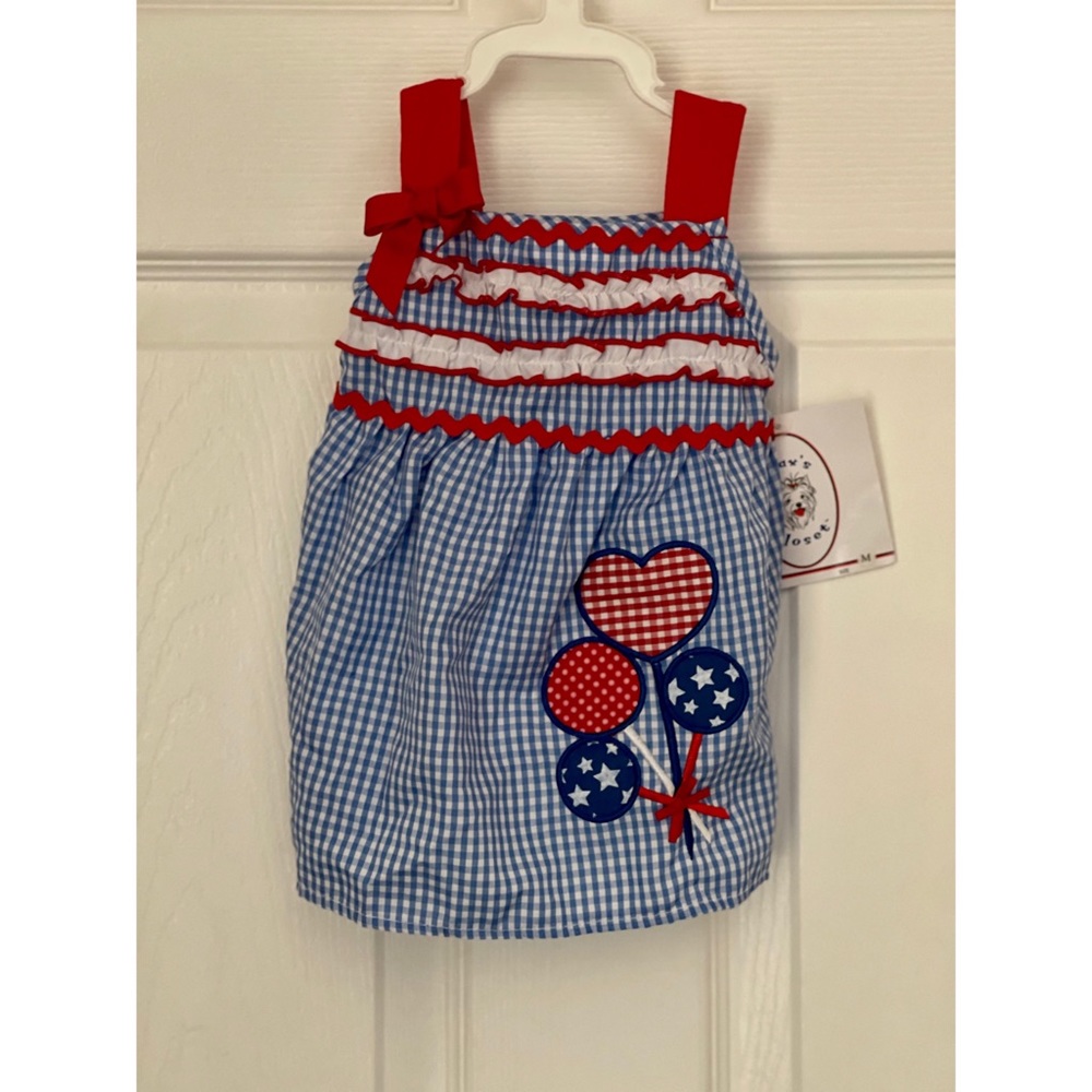 Red, white & blue puppy couture